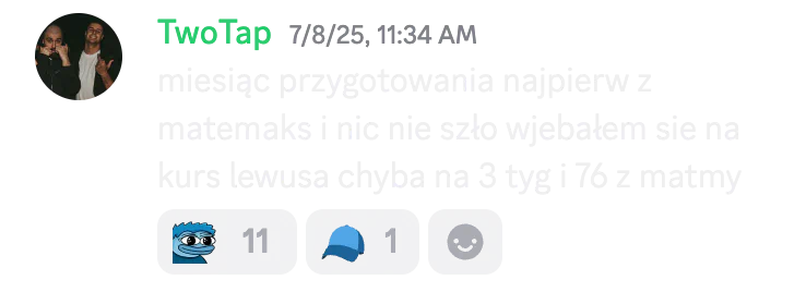 Opinia kursanta o kursie do matury podstawowej nr 29